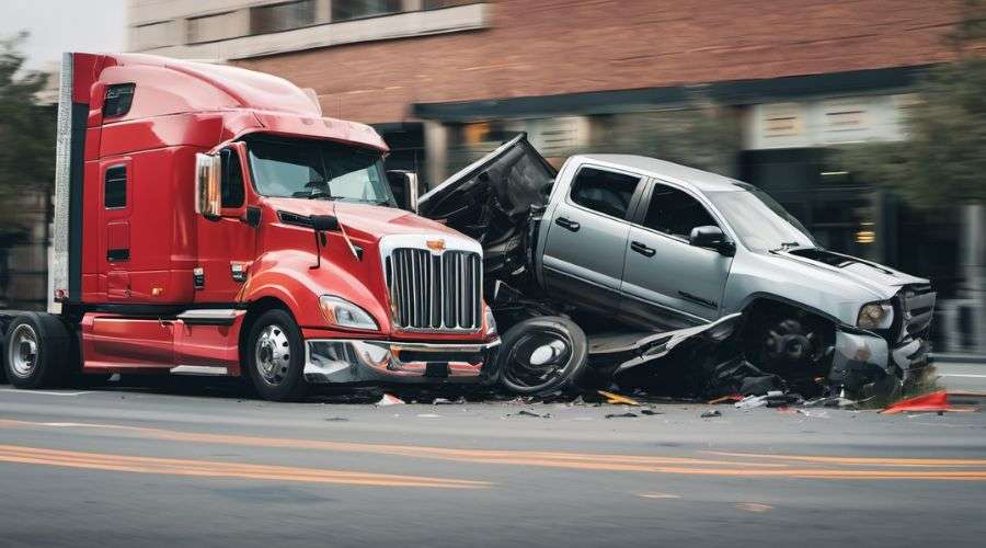semi-truck accident hurt you for distracted driving or aggressive driving